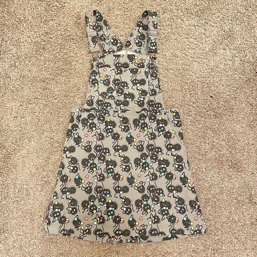 Spirited away soot sprite overall dress